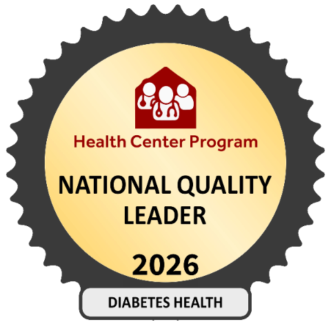 HRSA 2026 National Quality Leader — Diabetes Health